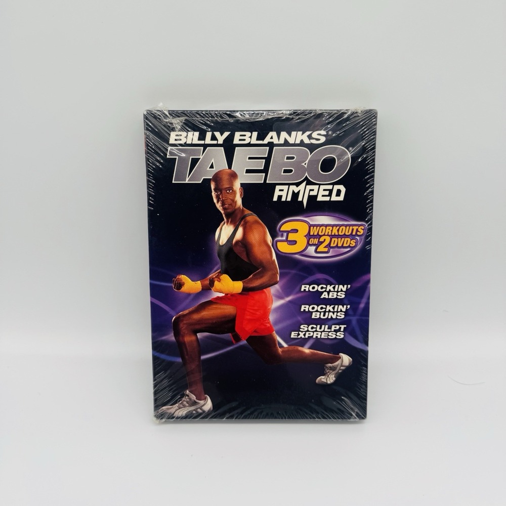 Billy Blanks TaeBo Amped 3 Workouts on 2 DVDs (Exercise DVD) Factory Sealed